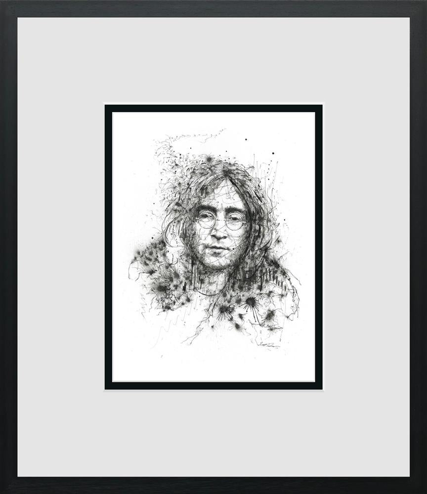 Scott Tetlow - 'Lennon' - Miniature-Framed Limited Edition Print