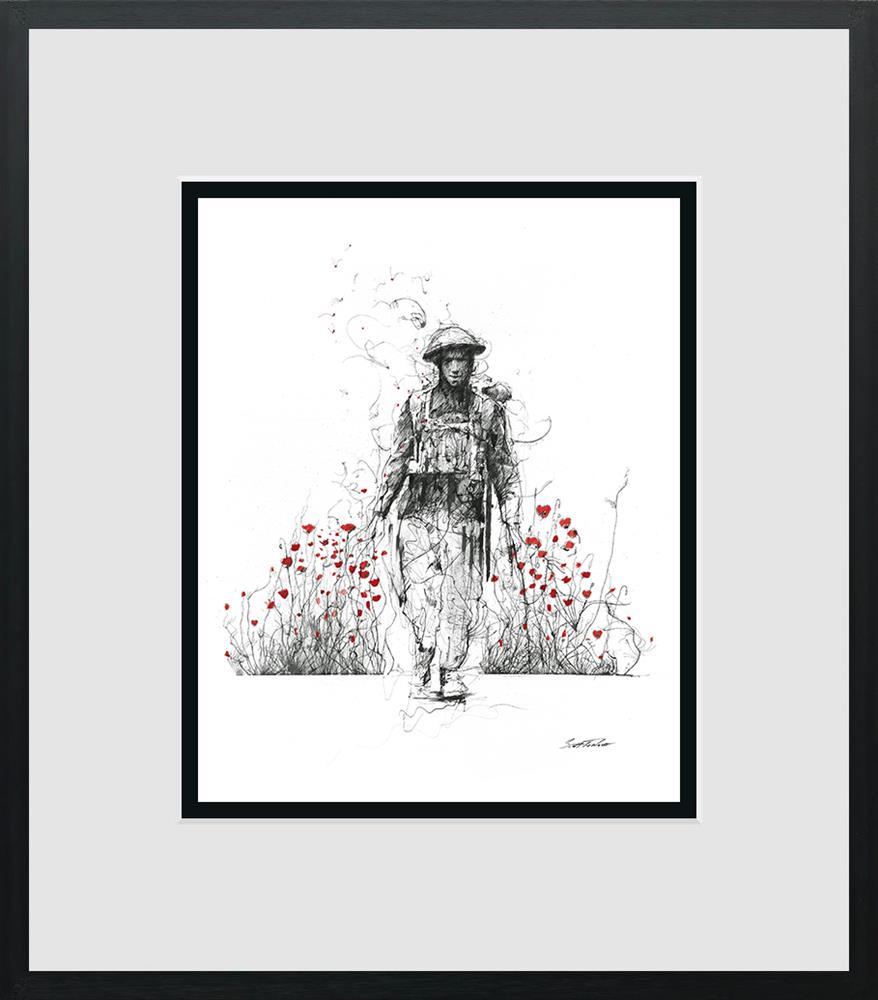 Scott Tetlow - 'Lest We Forget - Miniature  -  Framed  Limited Edition