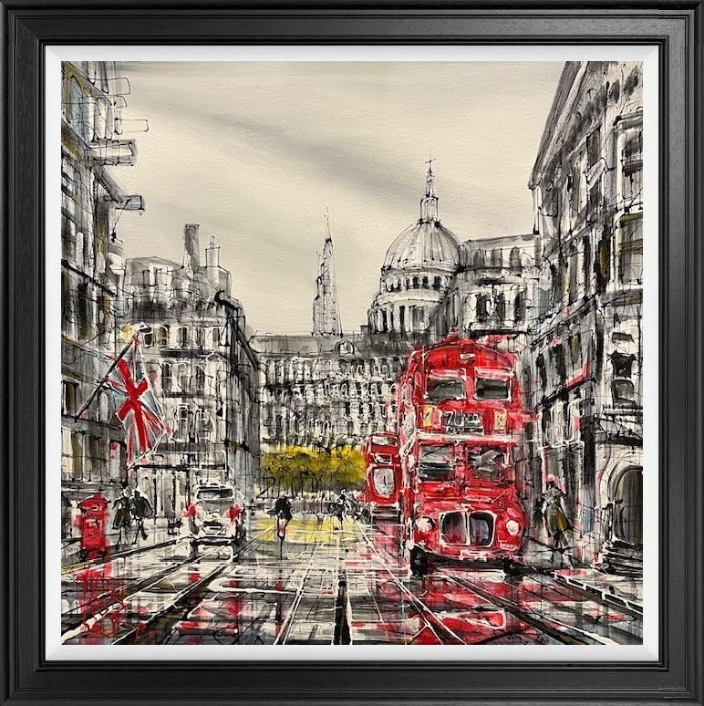 Nigel Cooke -  'Life In London' - Framed Original Artwork