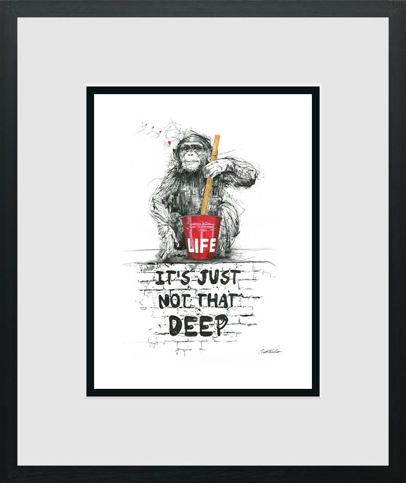 Scott Tetlow - 'Life, It's Just Not That Deep' - Miniature - Framed Limited Edition Print