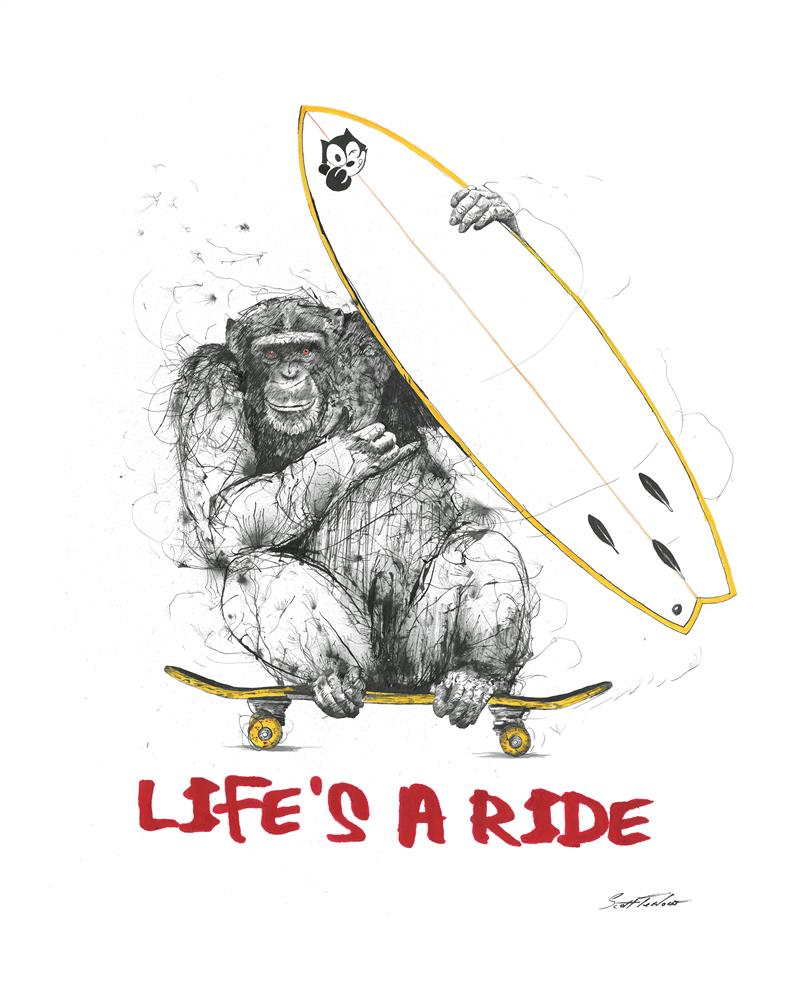 Scott Tetlow - 'Life's a Ride' - Miniature - Framed Limited Edition Print