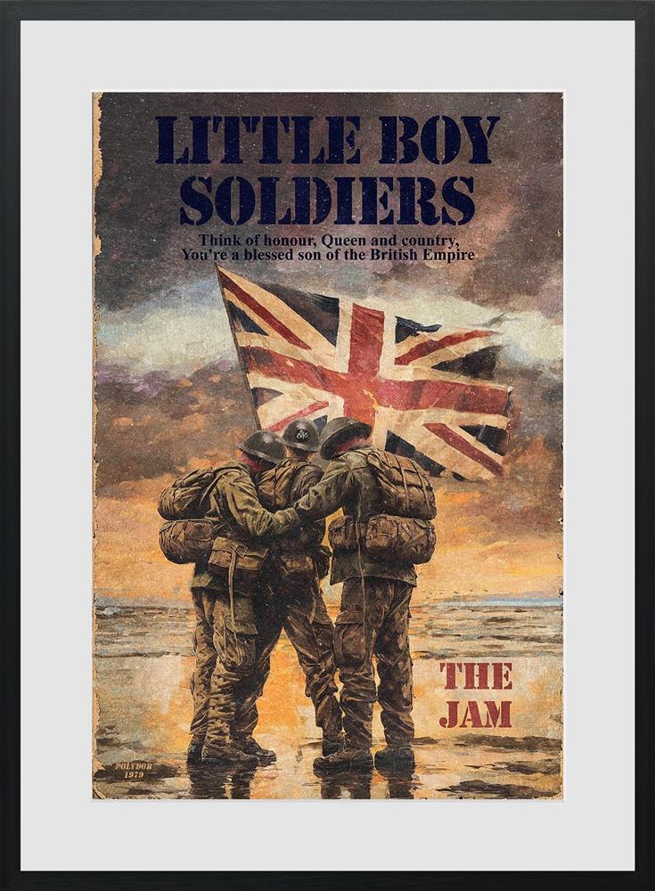 Linda Charles - 'Little Boy Soldiers' - Framed Limited Edition