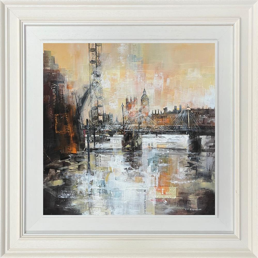 Ed Robinson - 'London Sunset Haze'  - Framed Original Artwork