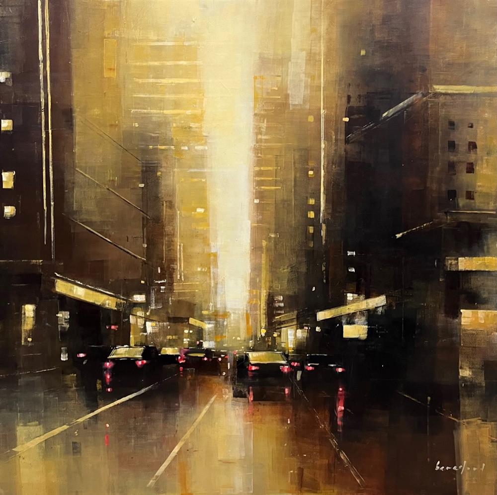 Mark Beresford - 'London's Golden Haze' - Framed Original Artwork