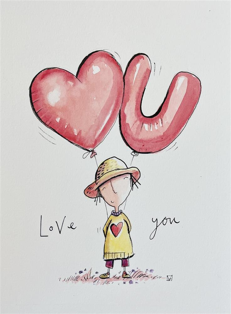 Michael Abrams - 'Love You - Sketch' - Framed Original Art