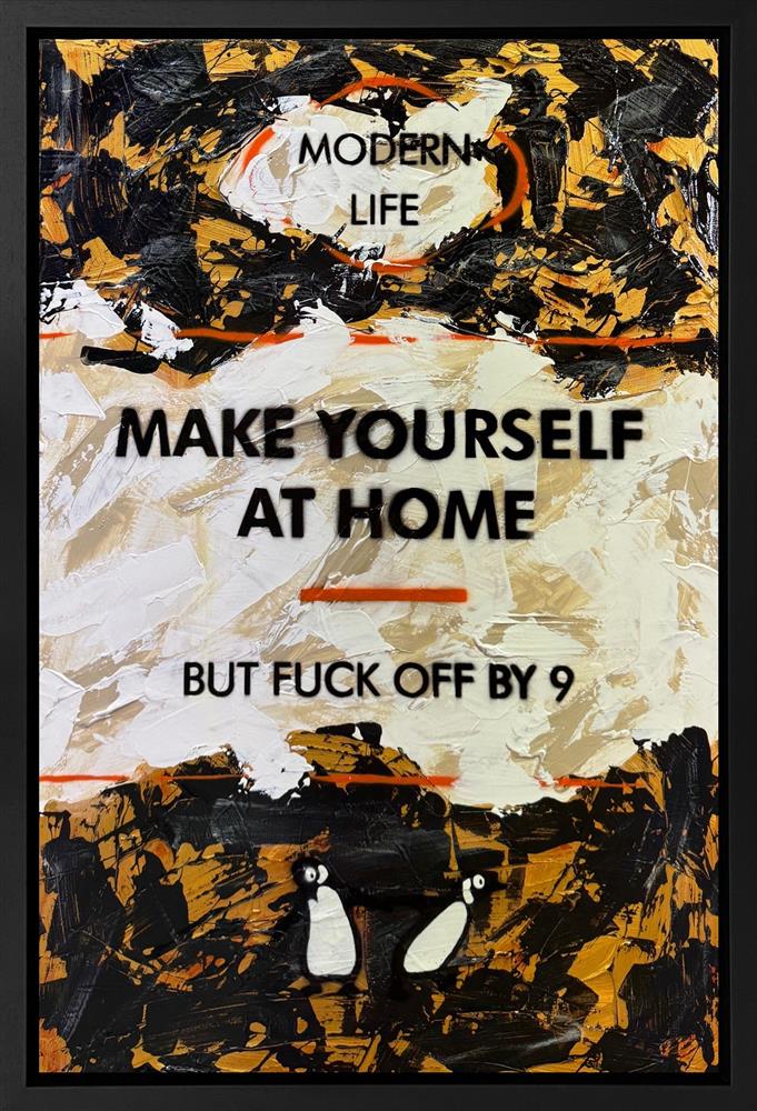 Hue Folk - 'Make Yourself At Home' - Framed Original Art