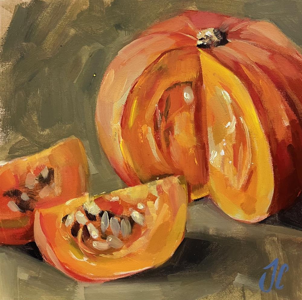 Joss Clapson - 'Making Pumpkin Soup' - Framed Original Art