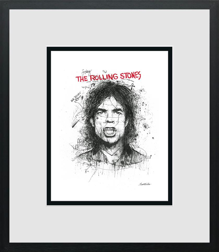 Scott Tetlow - 'Moves Like Jagger - Miniature  -  Framed  Limited Edition