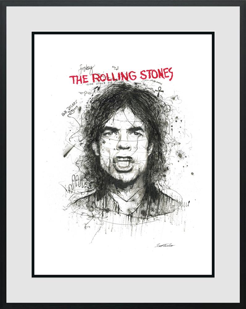 Scott Tetlow - 'Moves Like Jagger' - Framed Limited Edition Print