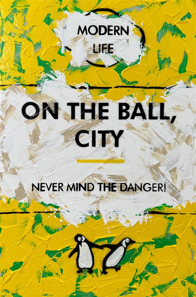 Hue Folk - 'Never Mind The Danger!' - Framed Original Art