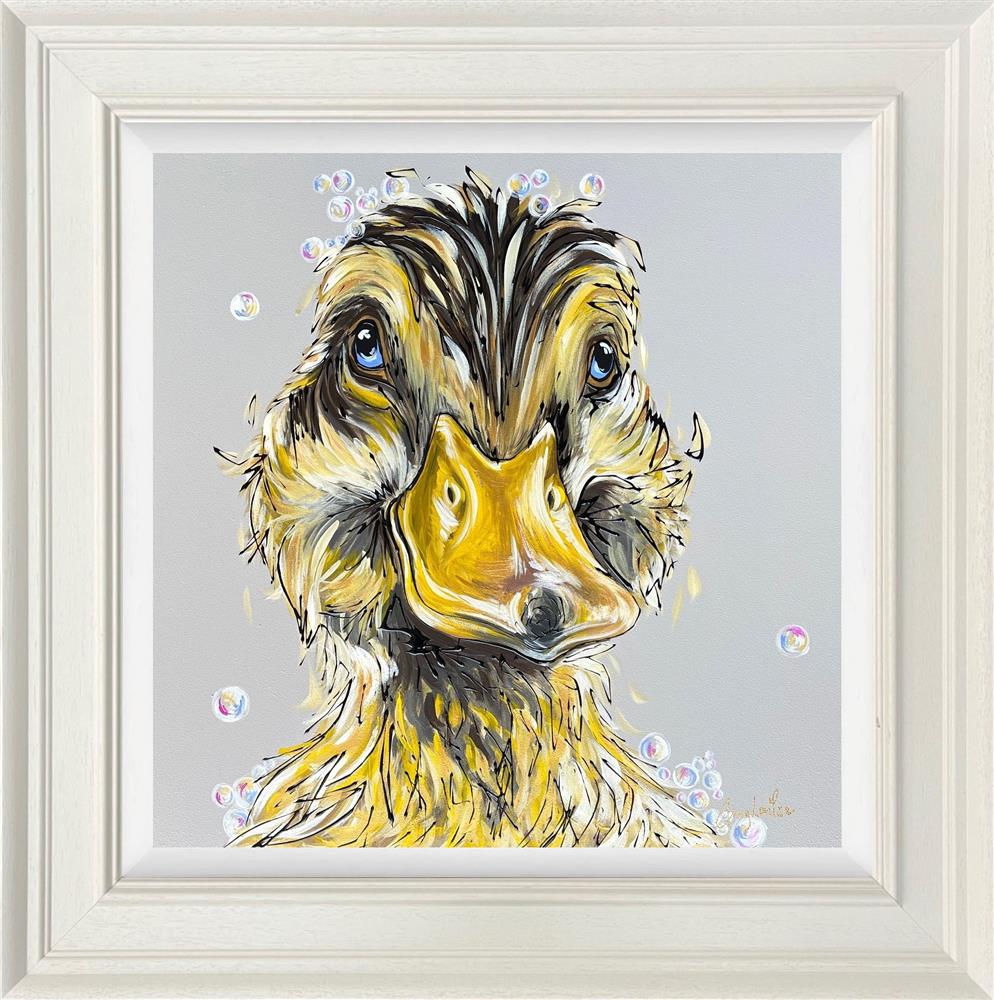 Amy Louise - 'Donald In The Tub' - Framed Original Art