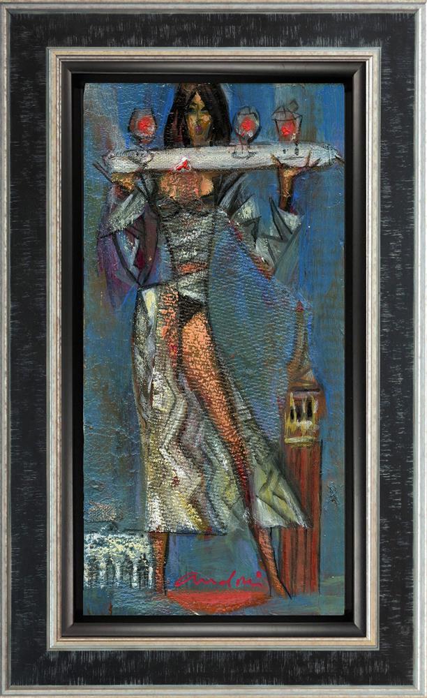 Andrei Protsouk - 'Cocktails Of Venice' - Framed Original Art