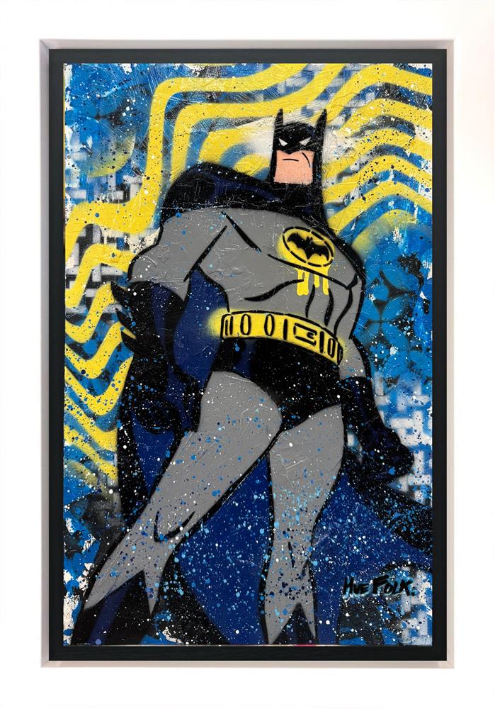 Hue Folk - 'The Caped Crusader' - Framed Original Art