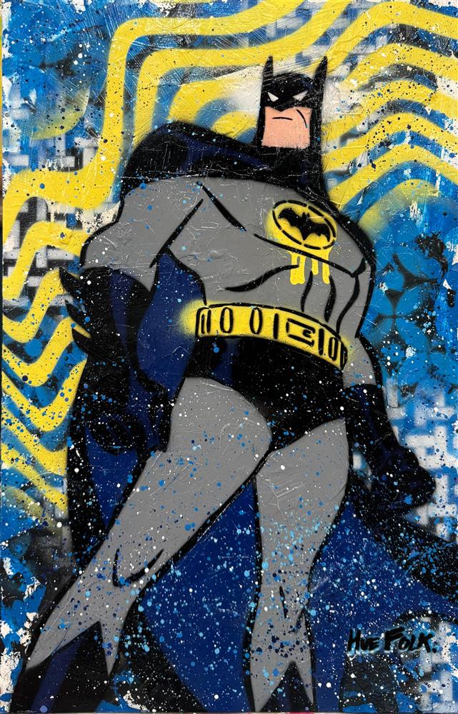 Hue Folk - 'The Caped Crusader' - Framed Original Art