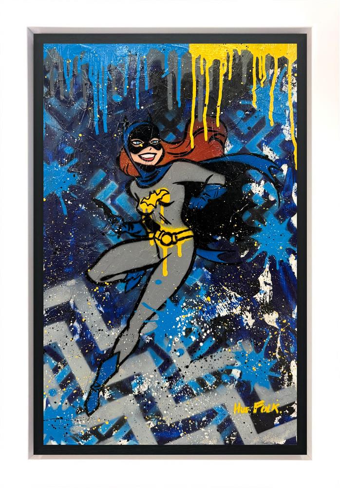 Hue Folk - 'Bat Girl' - Framed Original Art