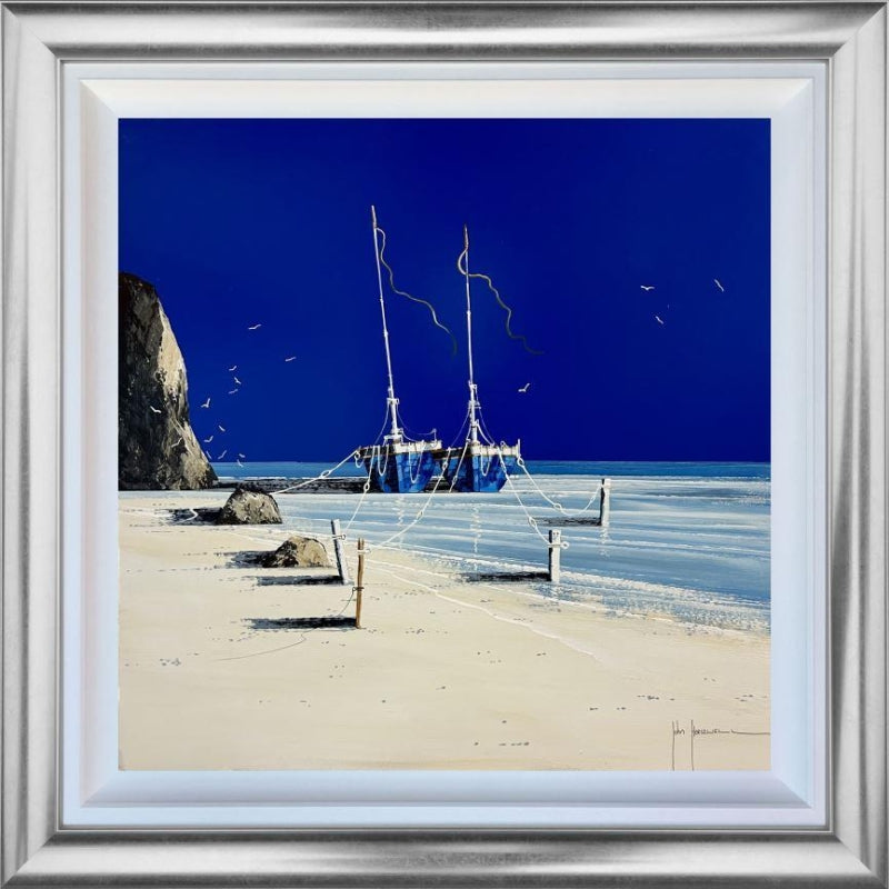 John Horsewell - 'Calm Waters, Silent Sails' - Framed Original Artwork