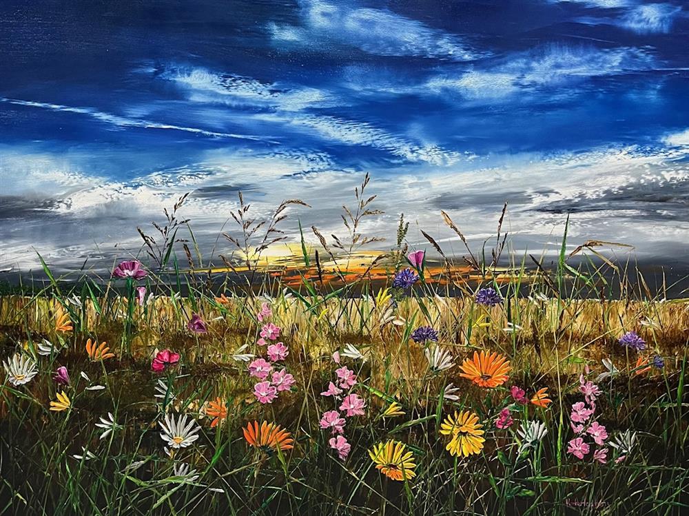 Kimberley Harris - 'Sunrise Meadows' - Framed Original Art