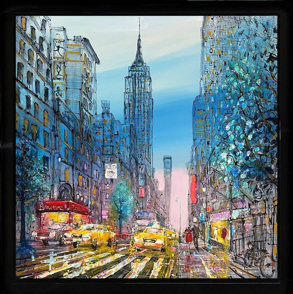 Nigel Cooke - 'New York City Rush' - Framed Original Artwork