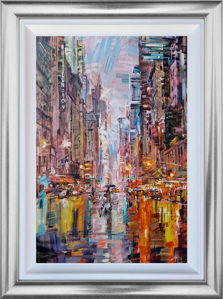 Colin Brown - 'New York Showers' - Framed Original Art