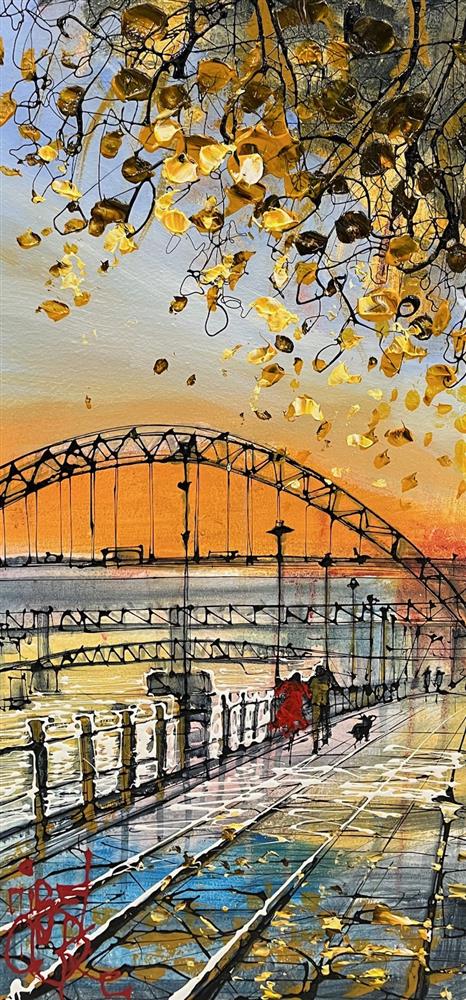 Nigel Cooke - 'Newcastle Sunsets' - Framed Original Artwork