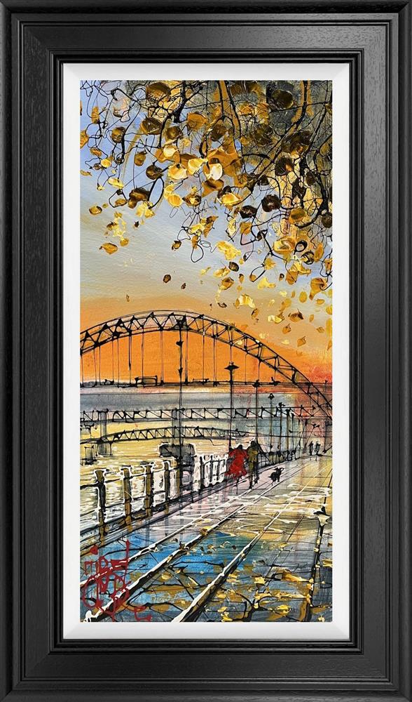 Nigel Cooke - 'Newcastle Sunsets' - Framed Original Artwork