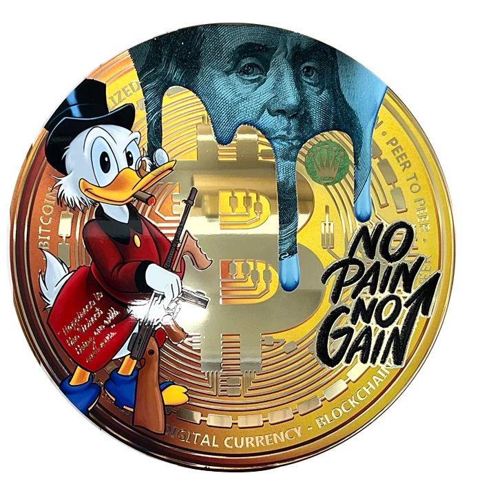 Sannib - 'No Pain No Gain - Gold Coin' -  Limited Edition