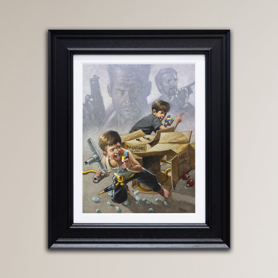 Craig Davison  - 'Now I Have A Machine Gun, Ho Ho Ho'- Framed Limited Edition