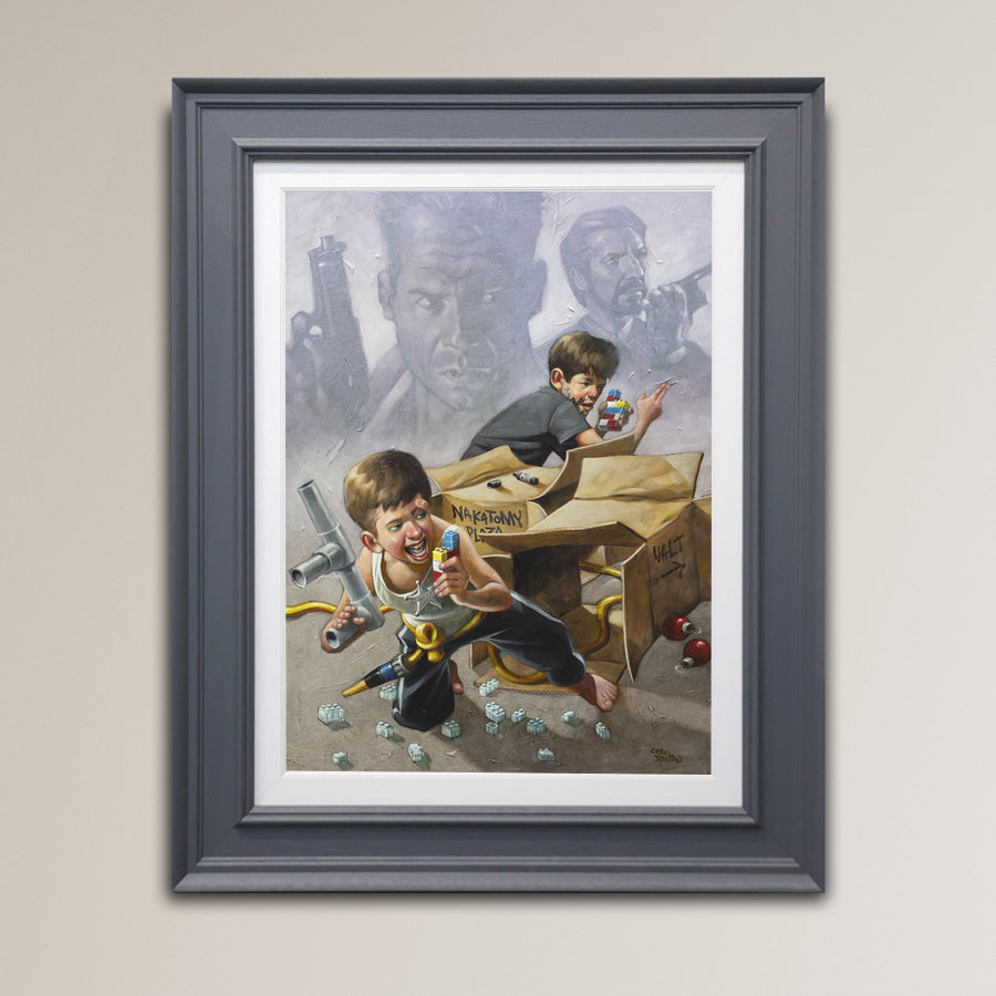 Craig Davison  - 'Now I Have A Machine Gun, Ho Ho Ho'- Framed Limited Edition