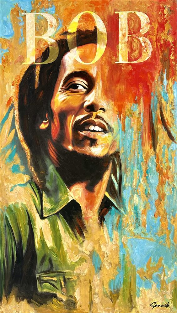 Sannib - 'The King Of Reggae' - Framed Original Art