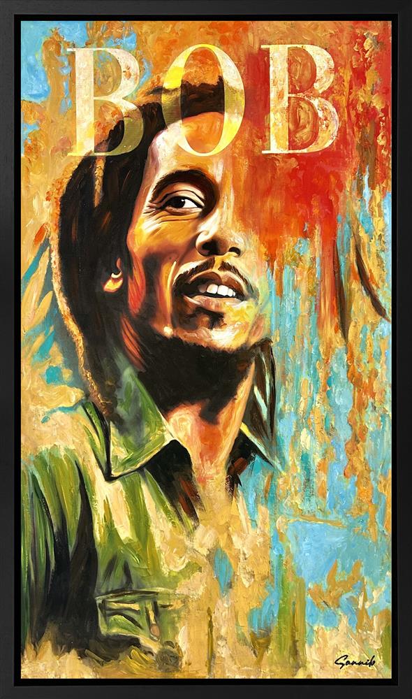 Sannib - 'The King Of Reggae' - Framed Original Art