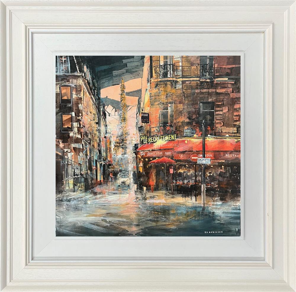 Ed Robinson - 'Paris Nights'  - Framed Original Artwork