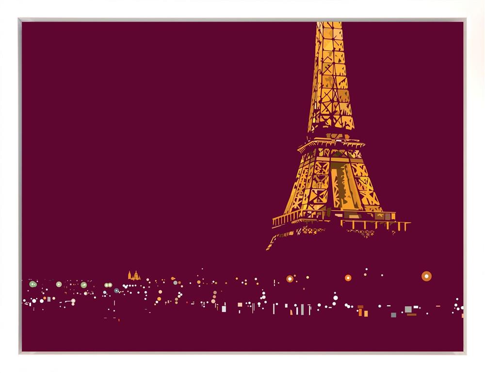 Oshe- 'Parisian Nights' - Canvas Deluxe -Framed Limited Edition