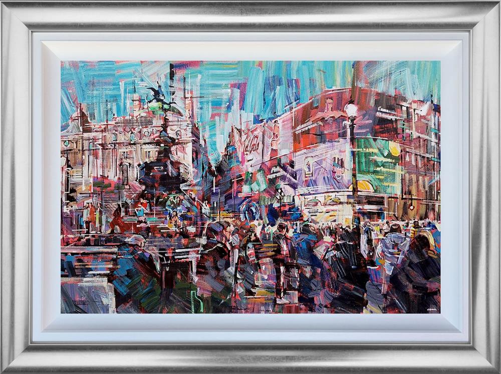 Colin Brown - 'Piccadilly Punters' - Framed Original Art