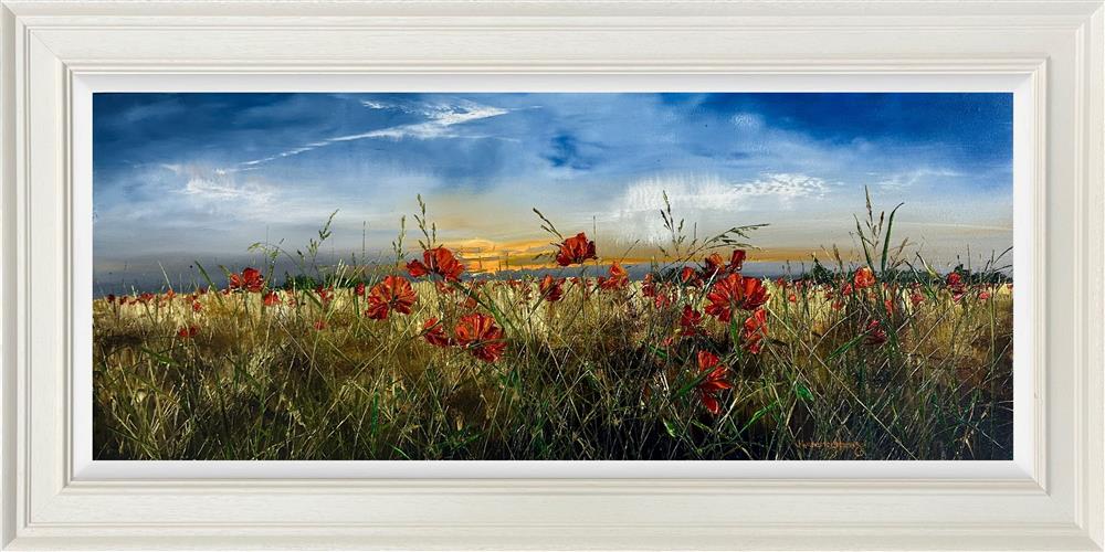 Kimberley Harris - 'Poppies In The Golden Light' - Framed Original Art