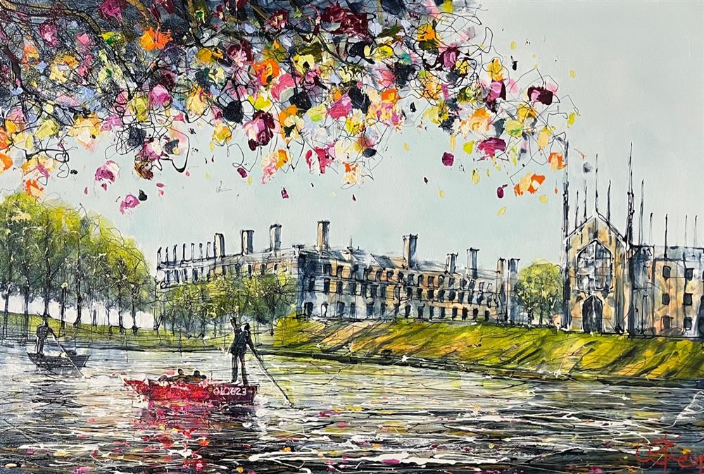 Nigel Cooke - 'Punting Past Kings'  - Framed Original Artwork