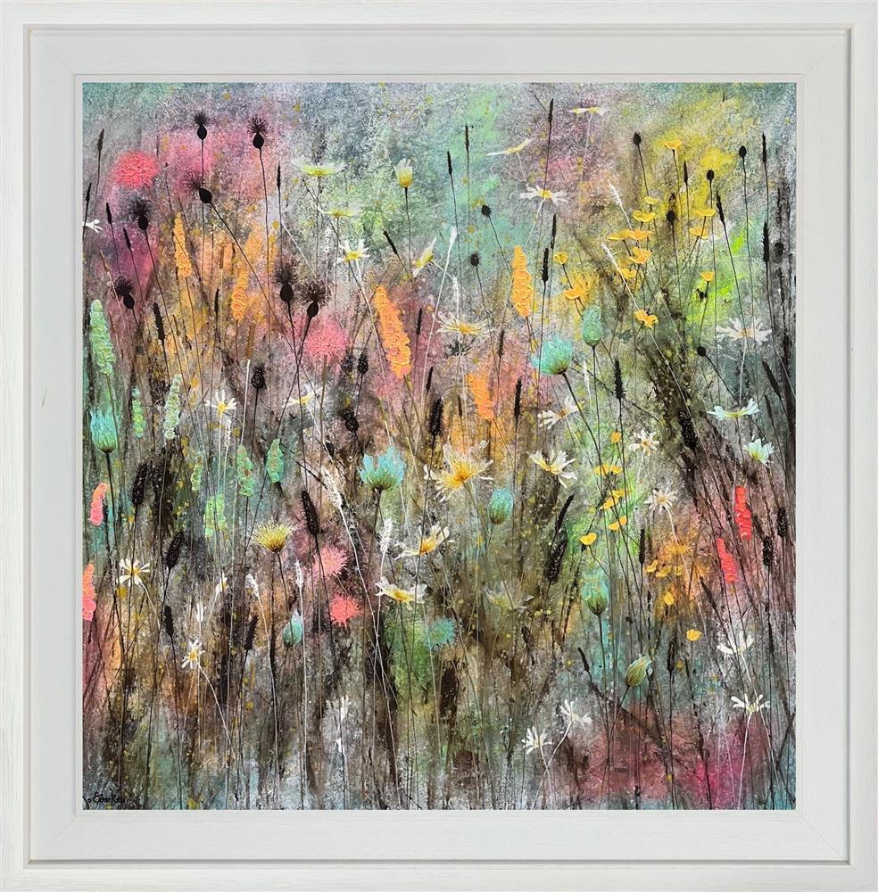 Jo Starkey- 'Rainbow Meadow' - Framed Original Artwork