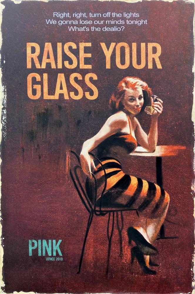 Linda Charles - 'Raise Your Glass' - Framed Original Artwork