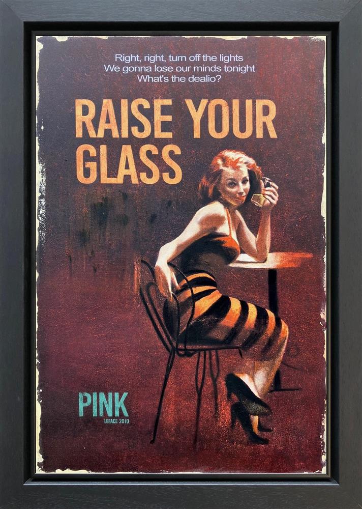 Linda Charles - 'Raise Your Glass' - Framed Original Artwork