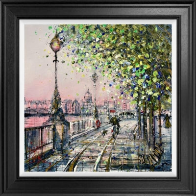 Nigel Cooke - 'Rosy Evening Walks' - Framed Original Artwork