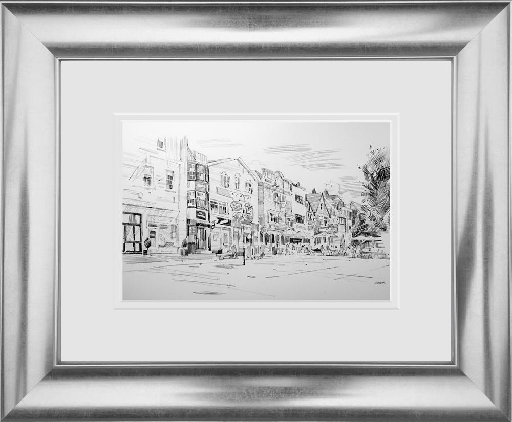 Colin Brown - 'Salisbury Market Square - Sketch' - Framed Limited Edition