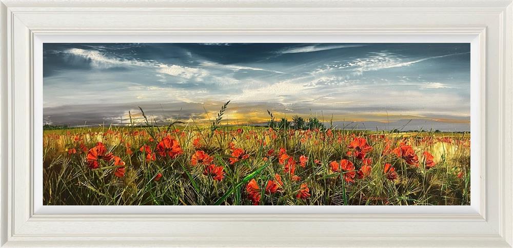 Kimberley Harris - 'Sunlit Pastures' - Framed Original Art