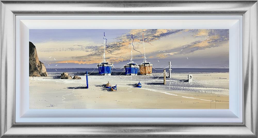 John Horsewell - 'Sunset Docking' - Framed Original Artwork