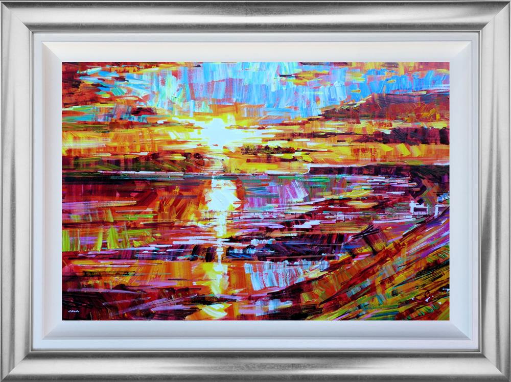 Colin Brown - 'Sunset Over Saltburn I' - Framed Original Art