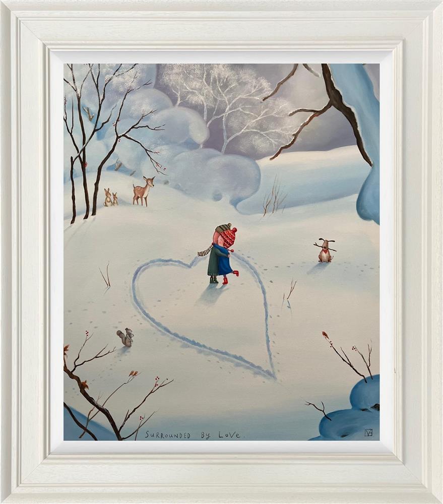 Michael Abrams - 'Surrounded By Love' - Framed Original Art