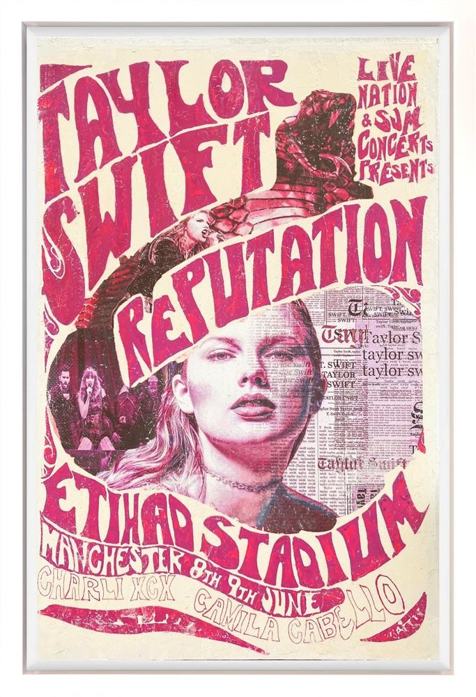 Linda Charles - 'Taylor Swift -Reputation Tour 2018' - Framed Original Artwork