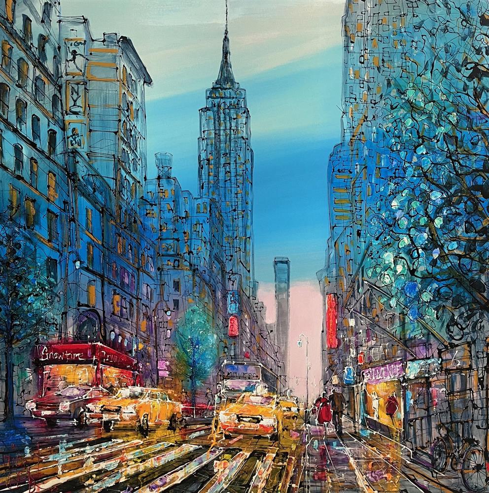 Nigel Cooke - 'The Big Apple ' - Framed Canvas Deluxe