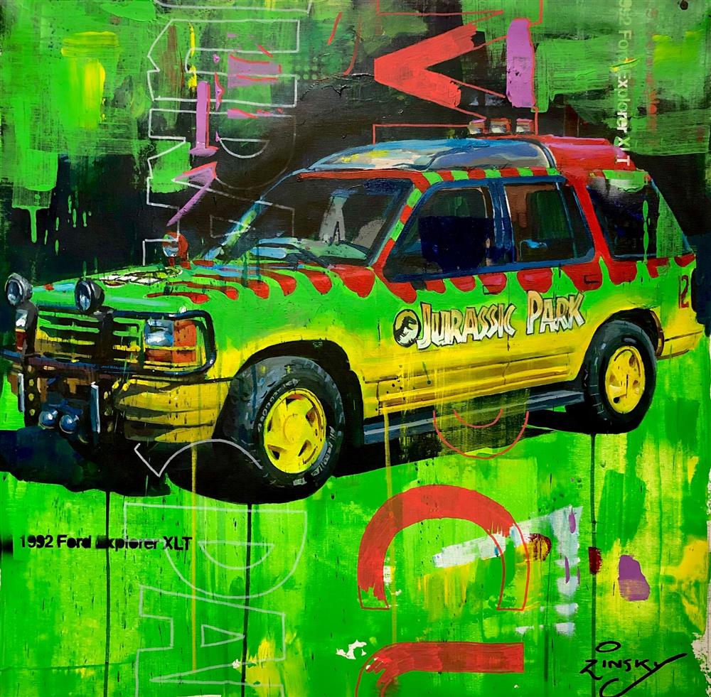 Zinsky - 'The Ford Explorer' - Framed Original Artwork