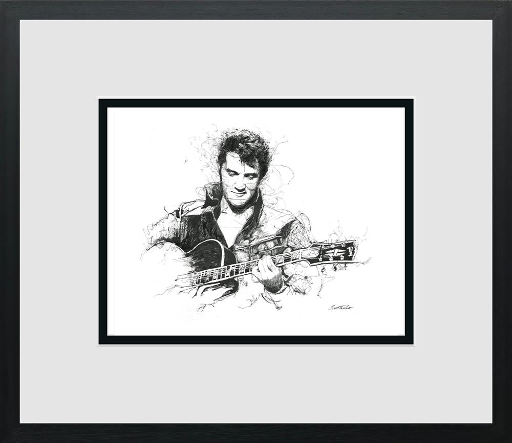 Scott Tetlow - 'The King Of Rock & Roll' - Miniature-Framed Limited Edition Print