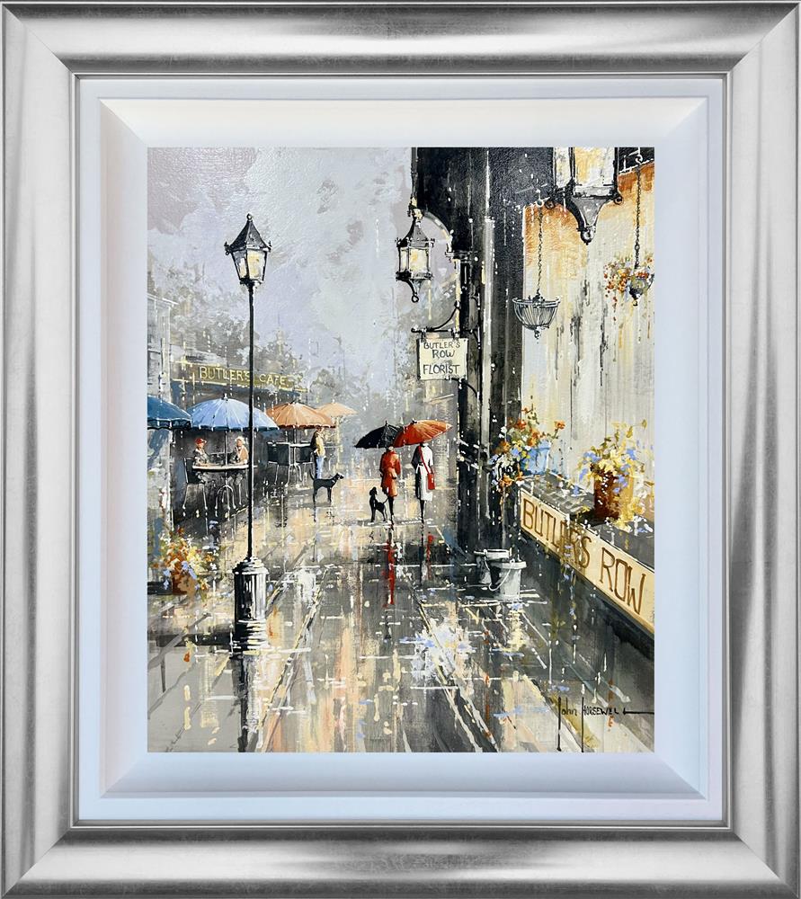 John Horsewell - 'The Old Street - Deluxe' - Framed Original Artwork