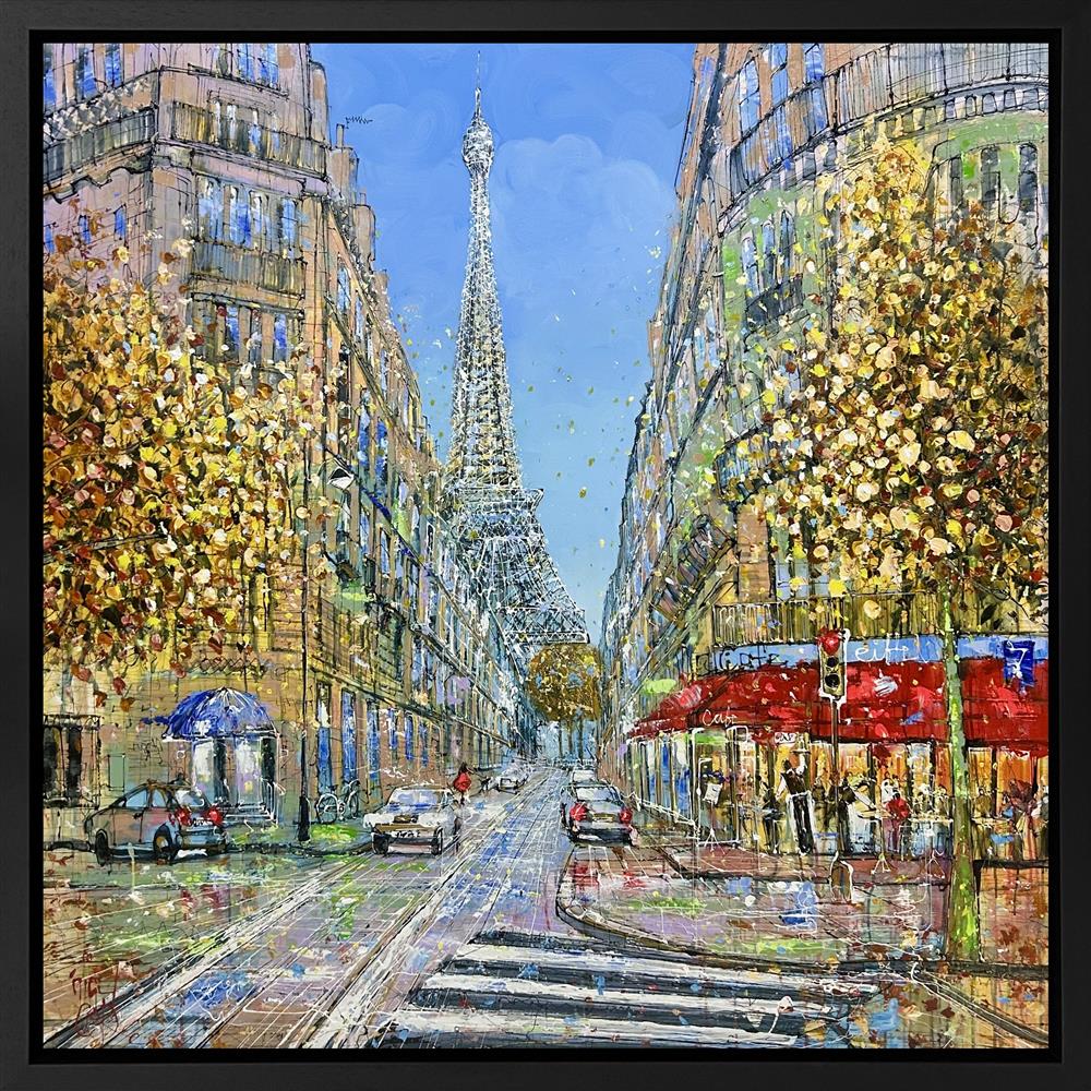 Nigel Cooke - 'The Parisian Way' - Framed Original Deluxe Canvas